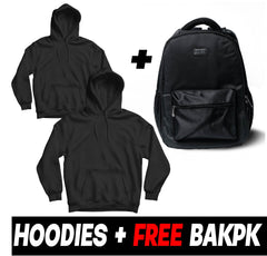 2 Hoodies + FREE BAKPK